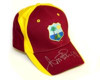 Curtly Ambrose Hand Signed West Indies Cricket Hat: A