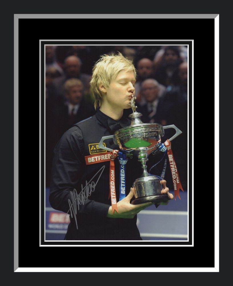 Neil Robertson Signed And Frmed12x16 Snooker Montage
