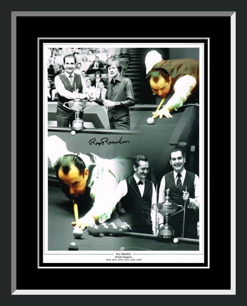 B Ray Reardon Snooker Signed 12x16 Photograph 