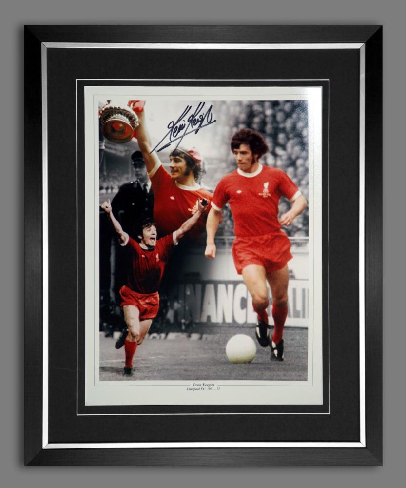 Kevin Keegan Liverpool Signed And Framed 12x16  Football Montage