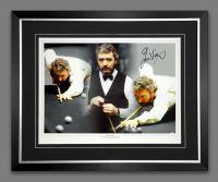 John Virgo Signed And Framed Snooker Montage