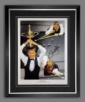 Stephen Hendry Signed And Framed Snooker Montage