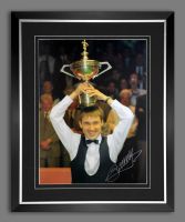Stephen Hendry Signed And Framed Snooker World Cup  Photograph 