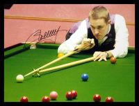 Stephen Hendry Signed Snooker Photograph : B