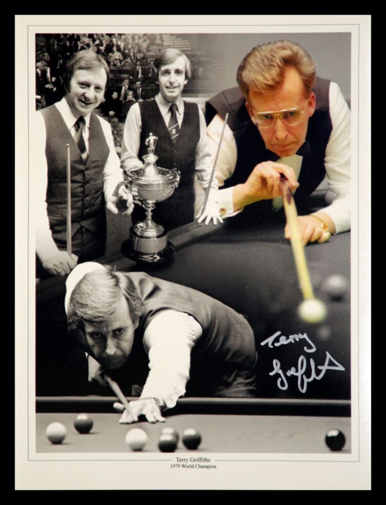 Terry Griffiths signed 12x16 photograph