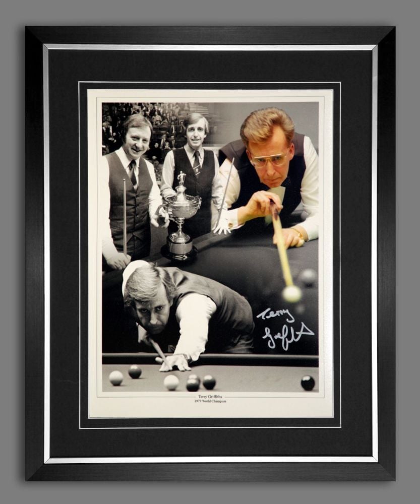 Terry Griffiths signed And Framed  12x16 photograph
