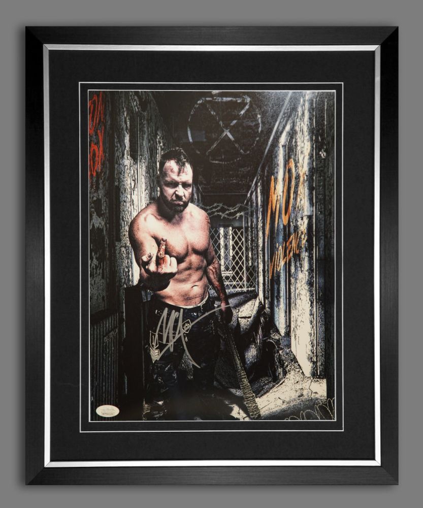  Jon Moxley Wrestling Photograph In A Frame.