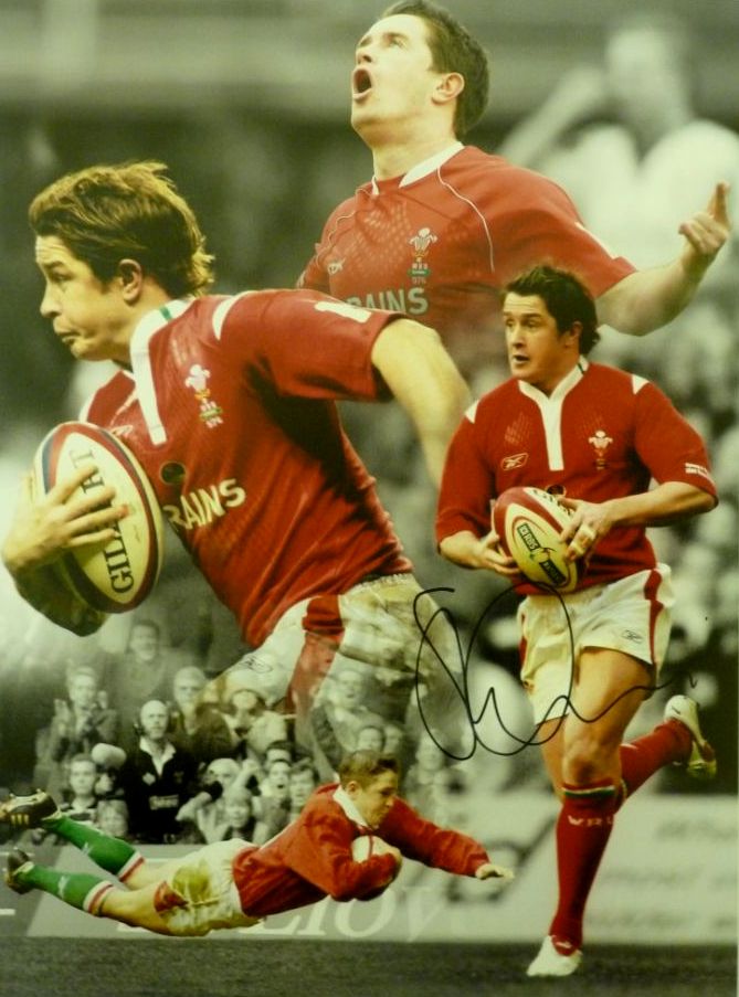 Shane Williams Signed Rugby 12x16 Montage 