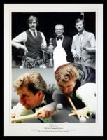 Cliff Thorburn signed  Snooker 12x16 Montage