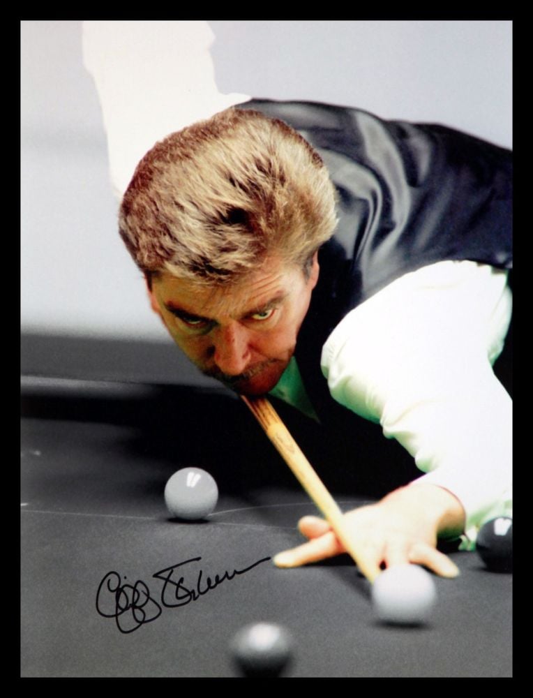 Cliff Thorburn signed  Snooker 12x16 Photograpg A