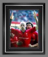 Gareth Thomas Hand Signed and Framed 12x16 Wales Rugby Photograph : B