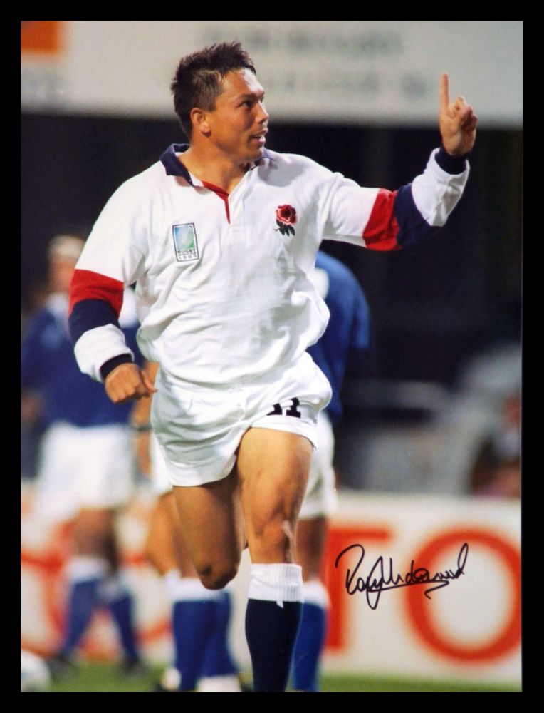 Rory Underwood Hand Signed 12x16 England Rugby Photograph : D
