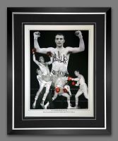 Alan Minter Hand Signed  And Framed 12x16 Boxing Montage