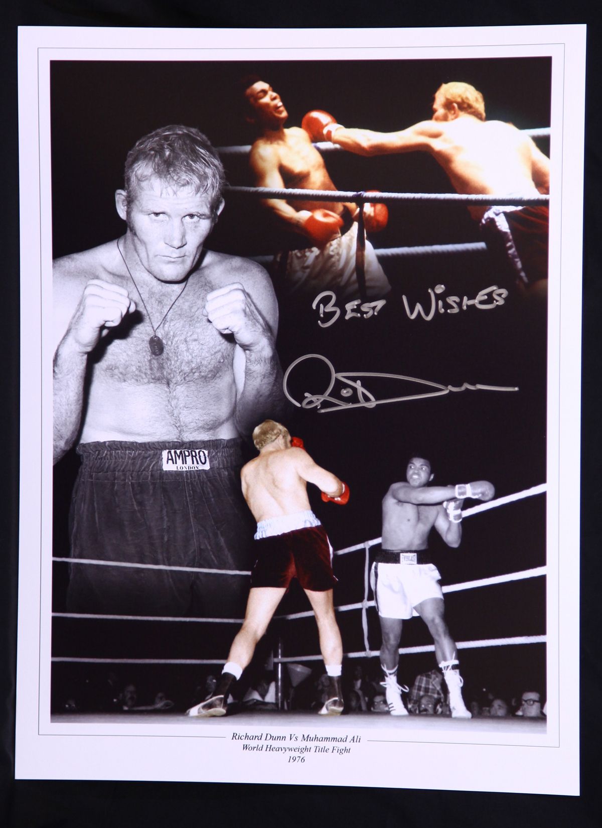 Richard Dunn Boxing Signed 12x16 Photograph