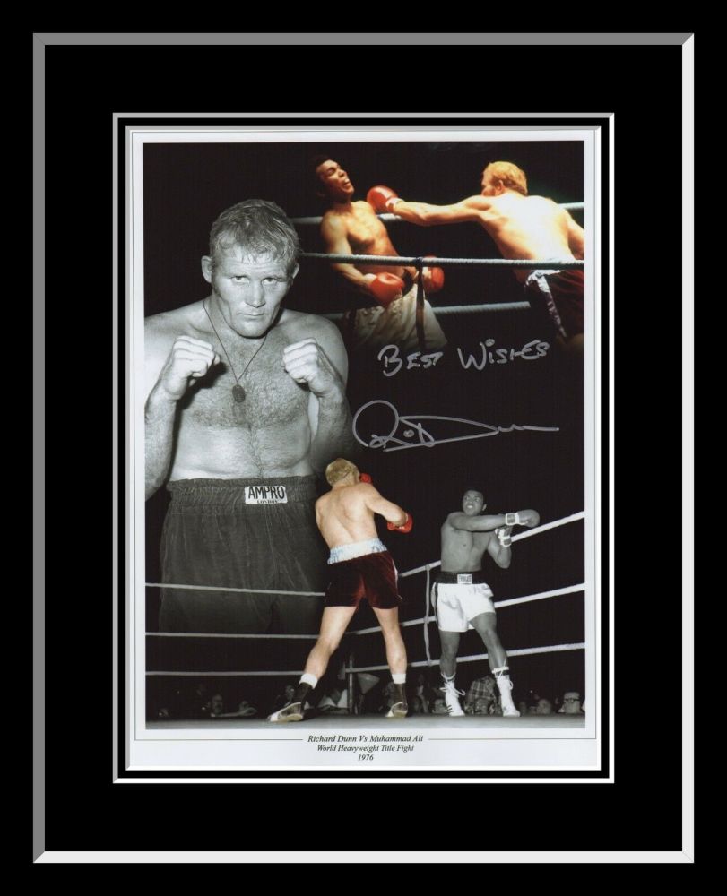 Richard Dunn Boxing Signed  And Framed 12x16 Photograph