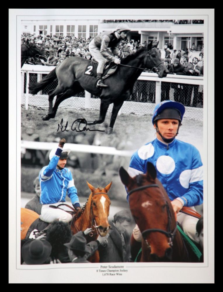 Peter Scudamore Signed Large Photograph