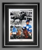 Peter Scudamore Signed And Framed Large Photograph