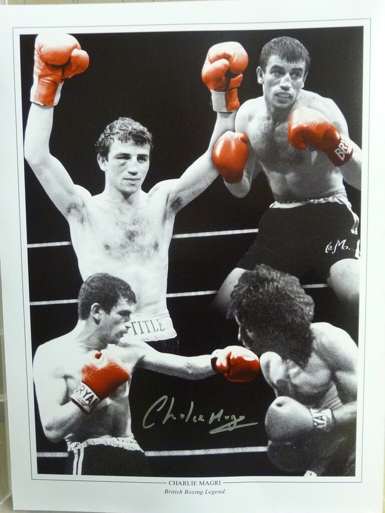 Charlie Magri Signed Boxing Montage 