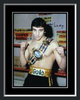 Charlie Magri Signed And Framed Boxing Photograph : A