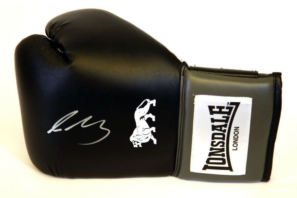 Ricky Burns Hand Signed Blue Lonsdale Boxing Glove. 