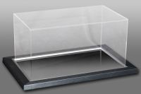   Acrylic Display Case Ideal for Boots/Gloves With A Mirror Base: Landscape.