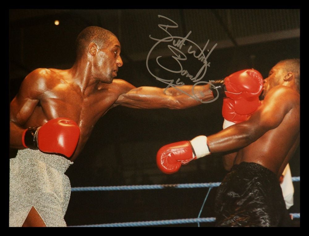 Herol Bomber Graham Signed 12x16 Boxing Photograph : A