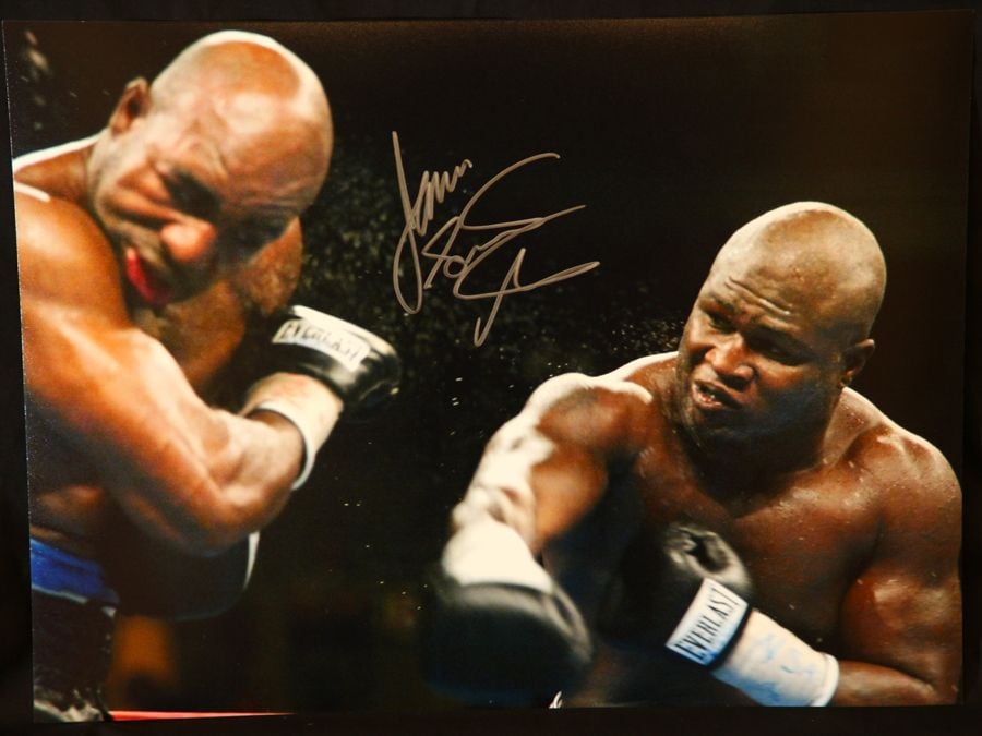 James Toney Signed Boxing 12x16 Photograph : B