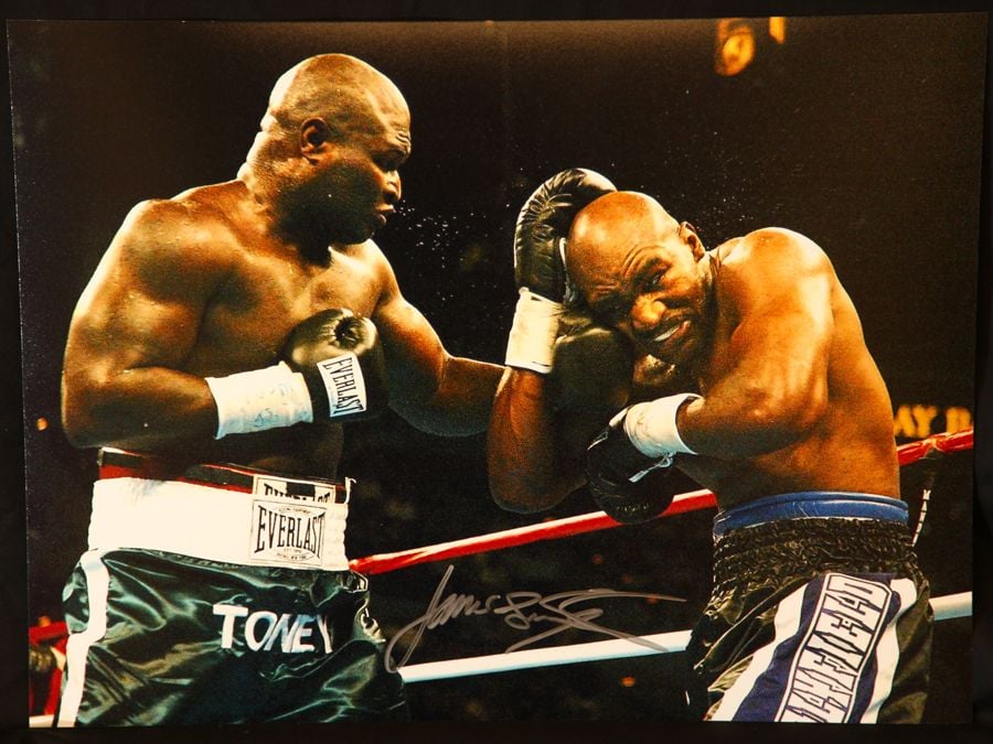 James Toney Signed Boxing 12x16 Photograph : D