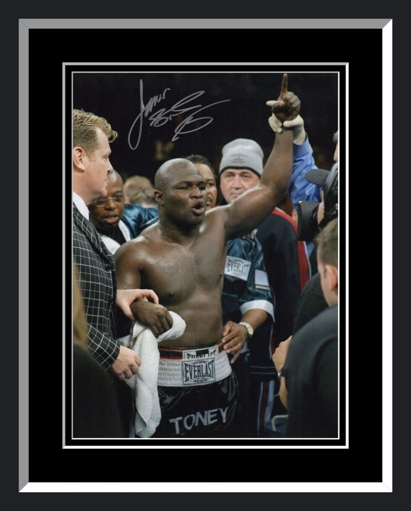 James Toney Signed And Framed Boxing 12x16 Photograph : E