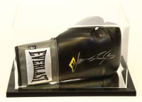 James Toney Signed Black Everlast Boxing Glove Presented In An Acrylic Case