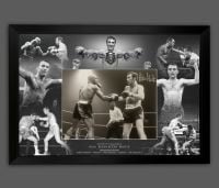 Alan Minter Signed And Framed 12x16 Boxing Photograph  In A Picture Mount Display