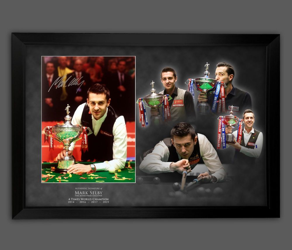 Mark Selby  Signed Snooker 12x16  Photograph Framed  In A Picture Mount Display