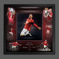 Wayne  Rooney Signed Manchester United  Football Photograph In A Framed Picture Mount  Presentation
