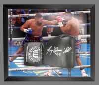   Tony Bellew Signed  Black  Vip Boxing Glove In A Dome Frame : A 