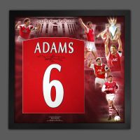 Tony Adams Hand Signed And Framed  Red Player  T-Shirt In A Picture Mount Display : B