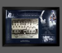 Spurs 1984 Signed 12x16 Football Photograph In A Framed Picture Mount Presentation