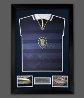 Scotland Legends Hand Signed Football Shirt  In A Framed Display : Mega Deal