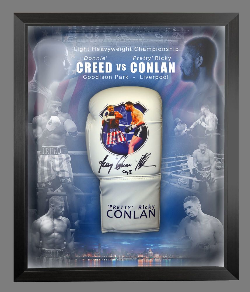   Tony Bellew Signed Creed Boxing Glove In A Picture Mount  Dome Display : 