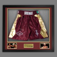 Joe Joyce  Hand Signed And Framed Custom Made Boxing Trunks::