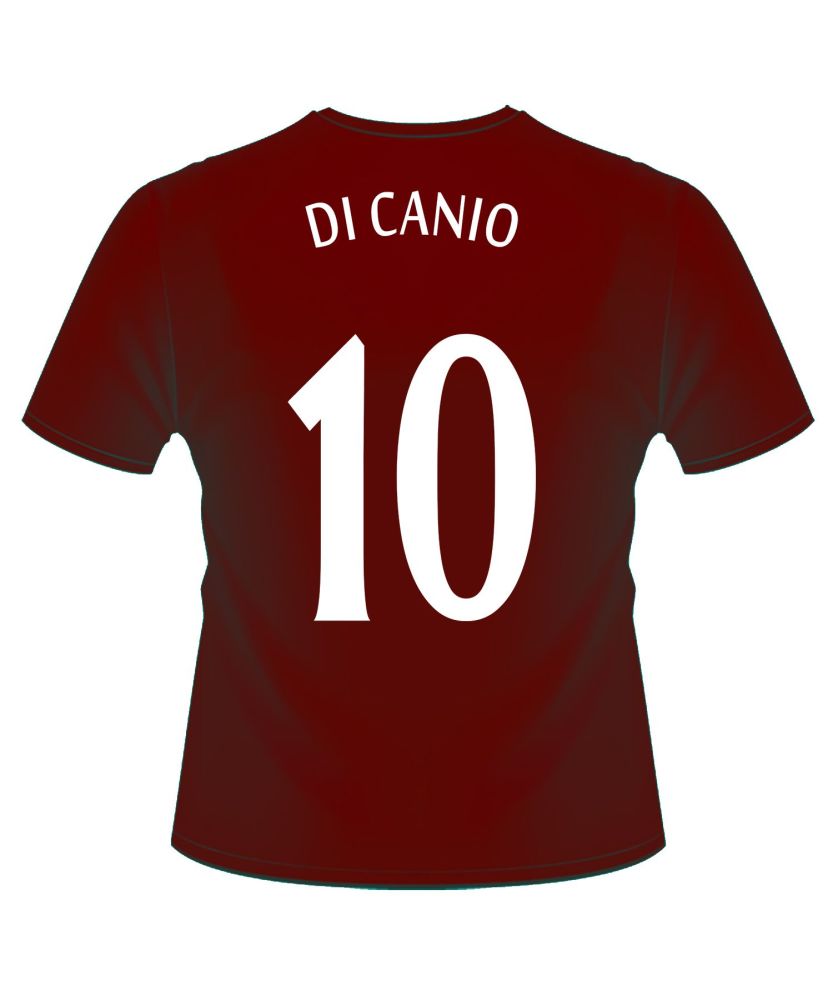 Paolo Di Canio Signed Claret No 10 Player T-shirt : Pre Order