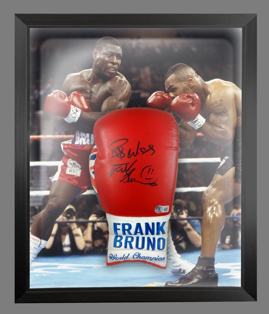     Frank Bruno Signed Custom Made Boxing Glove In A Dome Frame: A : Becket