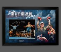 Ricky Hatton Signed Boxing  Photograph Framed In A Picture Mount Display : B :