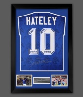 Mark Hateley Signed  Rangers Fc  Football Shirt In A  Framed  Presentation :  Mega Deal