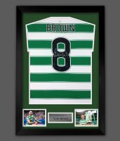 Scott Brown Signed Celtic  Fc Football Shirt In A  Framed  Presentation :  Mega Deal
