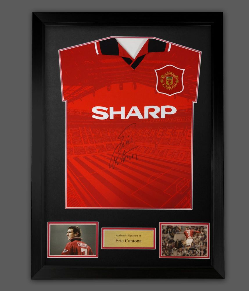 .  Eric Cantona Front Signed 1994 Manchester United  Football Shirt In A  F