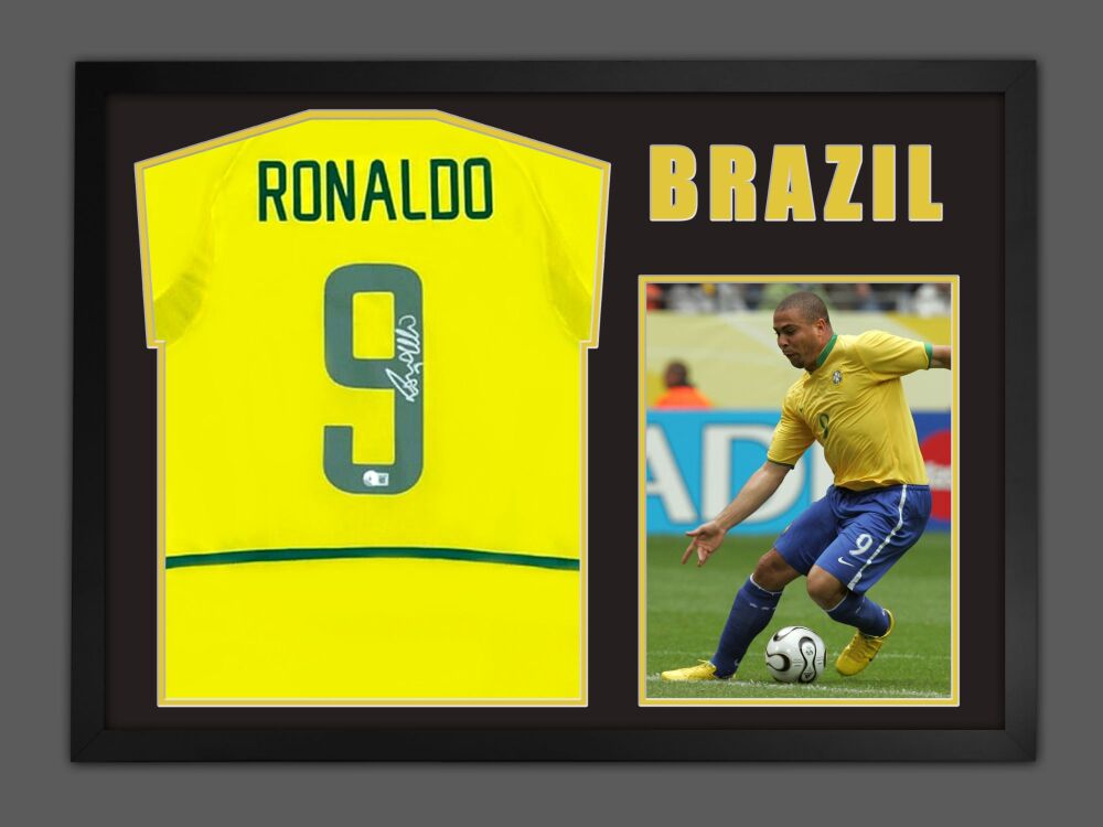 Ronaldo brazil signed shirt cheap