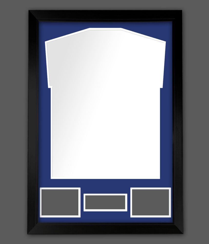 Diy Blue On White Double Mounted Frame