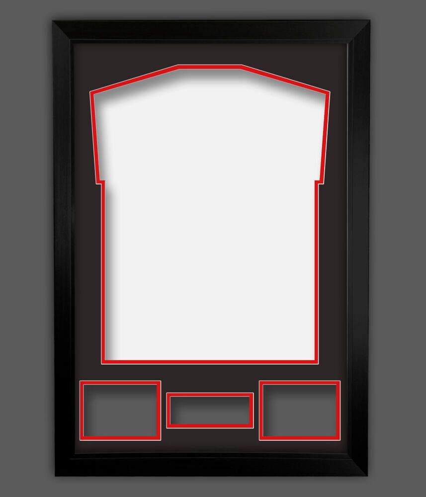 Diy Black On Red Double Mounted Frame