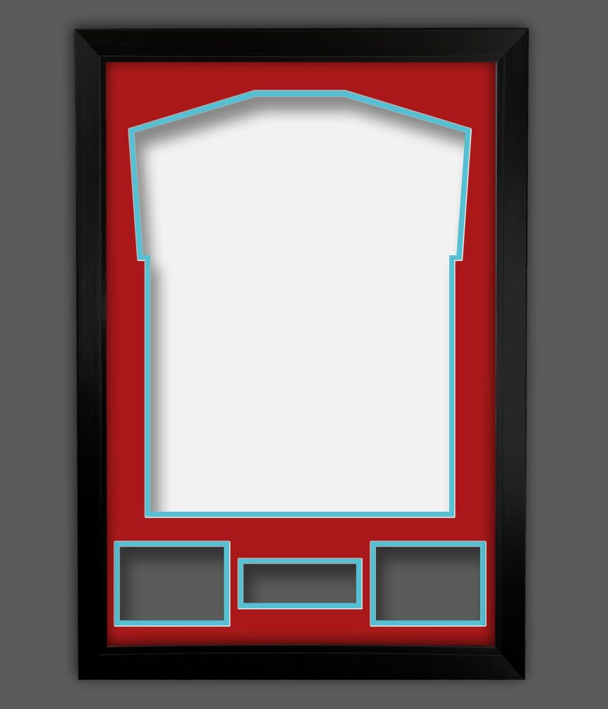 Diy Beaujolais On Sky Blue Double Mounted Frame