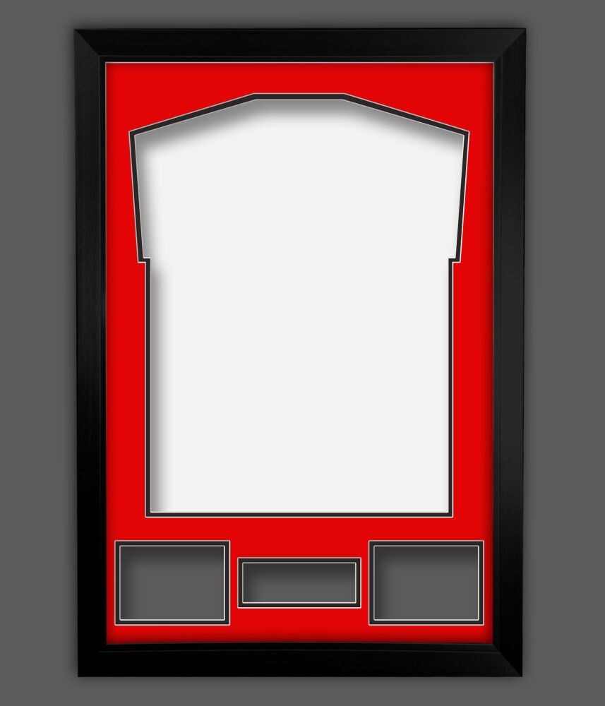 Diy Red On Black Double Mounted Frame